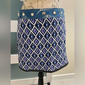 Zand Amsterdam reversible mini skirt one size EUC 🥰